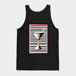 Art Deco Martini Tank Top